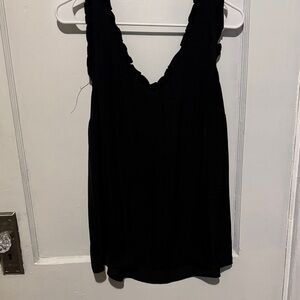 LC Lauren Conrad Black Sleeveless Blouse